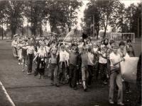 Spartakiada kolonijna na stadionie w Sulechowie,1974r.